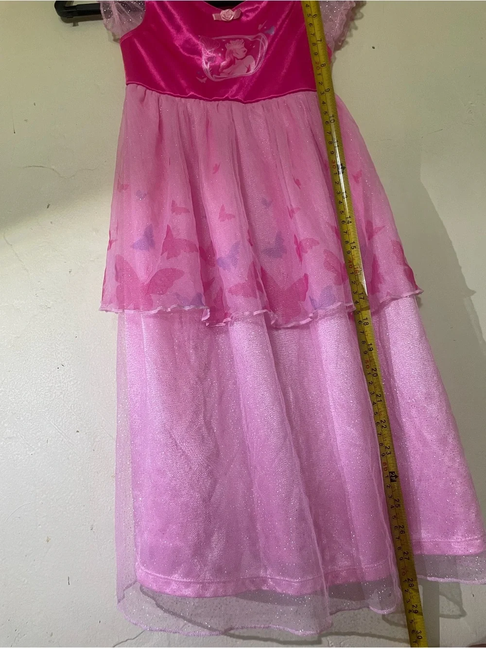 Wicked size 5T Girls Pink Butterfly Princess Costume Dress
